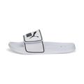 Sandale PUMA "Leadcat 2.0 V Slides Herren" Gr. 38, weiß (white black) Schuhe Pantolette Badelatschen Bade-Schuhe