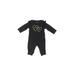 Carter's Long Sleeve Outfit: Black Print Bottoms - Size 3 Month