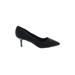 Donald J Pliner Heels: Slip-on Kitten Heel Cocktail Black Solid Shoes - Women's Size 7 - Pointed Toe