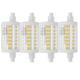 R7S LED Bulb 78mm Dimmable 15W , Double Ended J Type Flood Lights (150W Halogen Bulb Equivalent), 6000K 2000 Lumen, Ceiling Light Wall Security Lamps for Household and Work, Pack of 4 (Cool White)