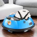 Himimi 12 Volt Baby Bumper Car Battery Powered Ride-on Toy w/ Remote Control Plastic | 14 H x 25.7 W x 25.7 D in | Wayfair US01+WWMM005154_BL_US