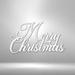 The Holiday Aisle® Merry Christmas Script Wall Décor Metal in White | 9.25 H x 23.5 W x 0.05 D in | Wayfair 7429CCCF2A484A5E84E933BCCBA2A0B2