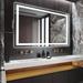Wrought Studio™ Gulesta Frameless Lighted Bathroom/Vanity Mirror in White | 60 H x 36 W x 0.98 D in | Wayfair D7F5F48D256243A390CC976CDBD06D84