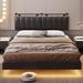 Brayden Studio® Chrystyna Platform Bed Wood & Upholstered/ in Black | 44 H x 54.02 W x 44 D in | Wayfair 3EFAD14251424AFEAD87B5722C7F2776
