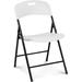 Oline Folding Chair, Indoor Outdoor Commercial, 350 lb Capacity Plastic/Resin in White | 31 H x 18.5 W x 20 D in | Wayfair OLN-FC-WHT-1PK