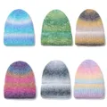 New Winter Print Wool Knit Fisherman Beanie Women Fashion Casual Hat Warm Female Soft Thicken