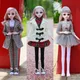 1/3 Winter mantel rock bjd puppe kleidung Mode Puppe kleidung anzug kleid Für 60CM Puppen 1/3