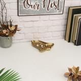 Gold Cast Iron Christmas Bell Catchall Tray