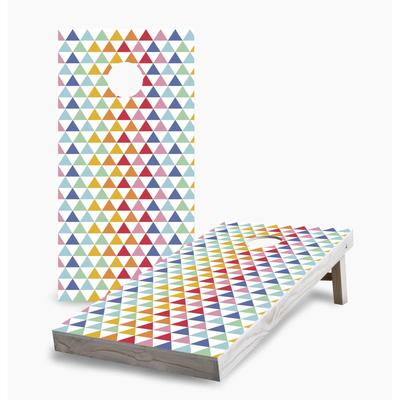 Triangle Pattern Cornhole Game (Choose Wraps or Boards)