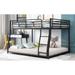 Full XL over Queen Metal Floor Bunk Bed