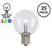 25 Pack G30 LED Outdoor String Light Patio Globe Replacement Bulbs, Warm White