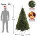 Christmas Tree Artificial Full Xmas Trees with Foldable Base