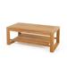 Teak Coffee Table with Shelf Seville - Rectangular 47 x 24" (120 x 60 cm)