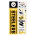 47" Double Sided Seasonal Porch Leaner, Pittsburgh Steelers - 47" x 11.25"