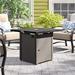 28in Outdoor Propane Fire Pit Table, 50,000BTU, Outside Gas Dinning Fire Table