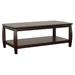 Coaster Furniture Dixon Espresso Rectangular Coffee Table with Lower Shelf