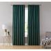 Home & Linens Oslo Velvet Back Tab Rod Pocket Window Treatment Curtain Panels Bedroom & Living Room - Set of 2