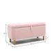 Furniture Storage Ottoman Bench Upholstered Fabric Storage Bench End of Bed Stool with Clamshell Shoe Bench for Bedroom Entryway