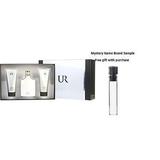 UR by Usher EDT SPRAY 3.4 OZ & AFTERSHAVE SOOTHER 3.4 OZ & SHOWER GEL 3.4 OZ for MEN And a Mystery Name brand sample vile