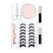 walmeck Magnetic Eyelash Set 2 Magnetic Liquid Eyeliner Magnetic Lashes Tweezers Glue Free Waterproof Long Lasting Eyelashes