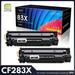 83X Black High Yield Toner Cartridge 2-Pack (With Chip): Replacement for HP CF283X Pro M201 M201n MFP M125 M125a M125nw M127fn M225dn Printer