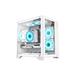 GAMEMAX INFINITY MINI White Tempered Glass USB3.0 PC Case-Supports Flex-ATX/Mini-ITX - Fans Not Included