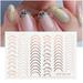 3D Gold Silver Rose Gold Nail Sticker Line Nail Art Striping Tape DIY Decoration