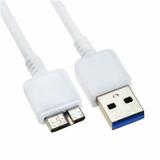 FITE ON White USB 3.0 PC Cable Cord Compatible with Toshiba Canvio Basics HDTB110XK3BA HDTB115XK3BA