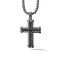 Chevron Cross Pendant in Sterling Silver