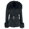 H&R London - Gothic Short Coat - Julia Coat - XS to XL - for Women - black