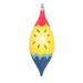 Vickerman 731598 - 7" Yellow Hand-Painted Shuttle Christmas Tree Ornament (3 Pack) (MT232007)