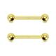 OUFER Body Piercing 14K Gold Nipple Bars Nipple Tongue Piercing Bars 14G Nipple Piercings Ball Nipple Barbell Bridge Piercing Jewellery