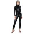 AERO ARMOR Women Black Catsuit Jumpsuit Halloween Cosplay Costume Lady Full Bodysuit Uniform