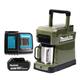 Makita DCM501SFO 10.8v CXT / 18v LXT Cordless Coffee Maker, With 1 x 3Ah Battery & Charger, Olive Green