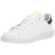 adidas Originals Men's Stan Smith Sneaker, White/Black/Solar Yellow, 11.5