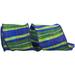 The Holiday Aisle® Rainforest Dupioni Plaid Wired Edge Ribbon, Polyester in Blue/Green | 4 H x 4 W x 4 D in | Wayfair