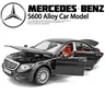 Modelli di auto giocattolo Mercedes Benz in scala 1:32 Maybach S600 lega Die cast Toys veicoli