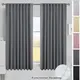 Blackout Curtains for Living Room Darkening Functional Heading Solid Bedroom Curtains Ready-made