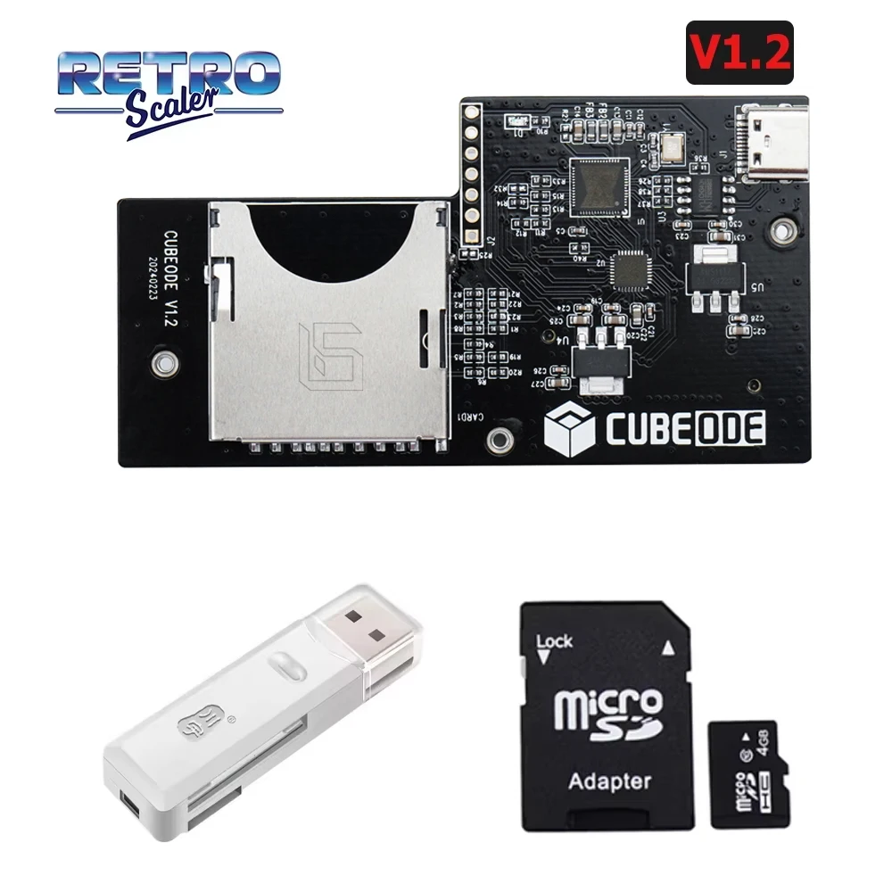 RetroScaler CUBEODE V1.2 Optical Drive Emulator Board für GC Loder Swiss SD2SP2 Reader für alle Versionen NGC GameCube Spielekonsole Image