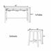 Dining Table Set for 3, Farmhouse Counter Height 4Pcs Dining Table Set, Console Kitchen Table Set with 3 Stools for Small Places