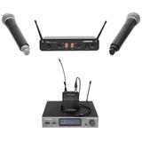 Audio Technica ATW-3211/831EE1 Wireless Lavalier Microphone+Dual Wireless Mics