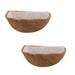 Wefuesd 14 Inch Round Coco-Liners With Non-Woven Fabric Lining Hanging Basket Plant Pots Flower Pots Garden Decor