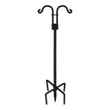 Double Shepherds Hooks Bird Feeder Pole Garden Plant Hanger Stands with 5 Base Prongs for Hanging Plant Baskets Lantern 92 Inches
