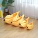 (Yellow-L) 1x Banana Cat Bed House Funny Cute Cozy Pet Cat Nest Warm Comfort Soft Washable