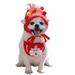 Cat Dog Hat Bib 2pcs Set Pet Costumes Hat Scarf Christmas Cute Pet Dog Cat Clothes Warm Puppy Santa Red Scarf Hat Head Funny Christmas Clothes Pet Costume Dog Cat Home Decor 1 hat+1 bib set