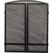 Bilot 15951 3-Panel Arch Screen with Double Bar for Fireplace 29.25 Inch