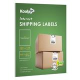 Koala Half Sheet Shipping Labels 8.5 x 5.5 in 220 Labels 2 Labels Per Sheet 110 Sheets Self-Adhesive Blank White Shipping Labels for Inkjet and Laser Printers