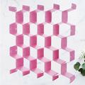 drawer divider 1 Set of 8PCS PP Plastic Drawer Divider Drawer Finishing Clapboard Creative Honeycomb Drawer Partition for Home (Pink)