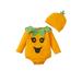 FOCUSNORM Infant Boys Girls Halloween Costumes Cute Pumpkin Romper Jumpsuit Long Sleeve Clothes