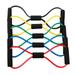 5pcs 8 Type Chest Developer Chest Shaping Band Resistance Bands Pulling Rope Exercise Stretch for Fitness Yoga (Blue + Green + Black + Red + Yellow)